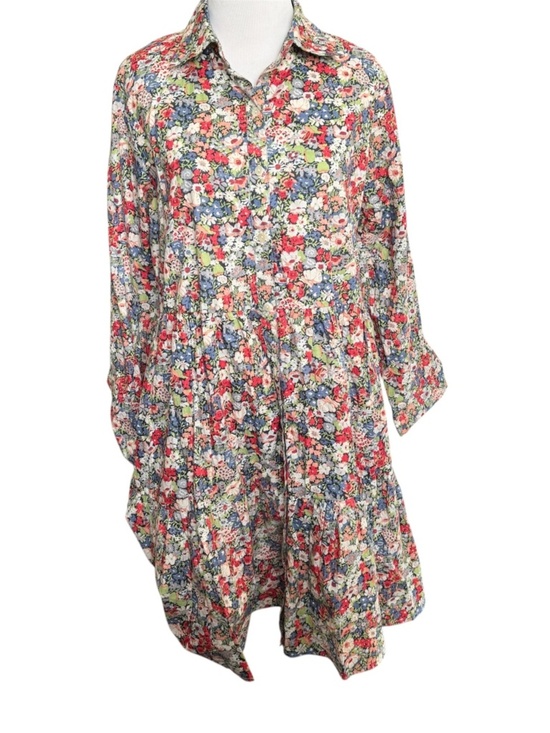 Dress Addict Floral Collared Mini Dress - Picture 2 of 8